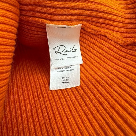 Rails Ribbed Cotton Blend Button Front Cardigan Sweater Long Sleeve Size 2XS - Picture 7 of 10